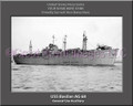 USS Basilan AG 68 Personalized Ship Canvas Print