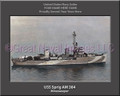 USS Sprig AM 384 Personalized Ship Canvas Print