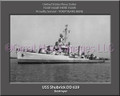 USS Shubrick DD 639 Personalized Ship Canvas Print