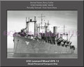USS Leonard Wood APA 12 Personalized Ship Canvas Print