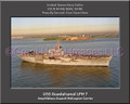 USS Guadalcanal LPH 7 Personalized Ship Canvas Print