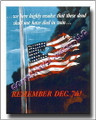 American Heritage Remember Dec 7th WWII Canvas Print 2D