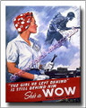 Military WWII Canvas Poster Print Woman Ordnance 2D