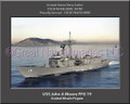 USS John A Moore FFG 19 Personalized Ship Canvas Print