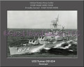USS Turner DD 834 Personalized Ship Canvas Print
