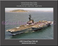 USS Coral Sea CVA 43 Personalized Ship Canvas Print #2