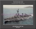 USS McKean DD 784 Personalized Ship Canvas Print #2
