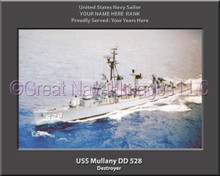USS Murray DD 576 Personalized Canvas Ship Photo Print Navy Veteran Gift
