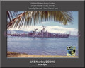 USS Manley DD 940 Personalized Ship Canvas Print #2