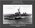 USS Samuel B Roberts DD 823 Personalized Ship Canvas Print Photo 2 US Navy Veteran Gift