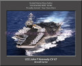 USS John F Kennedy CV 67 Personalized Ship Canvas Print Photo 3 US Navy Veteran Gift
