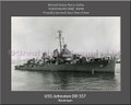 USS Johnston DD 557 Personalized Ship Canvas Print