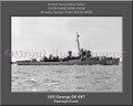 USS George DE 697 Personalized Ship Canvas Print