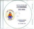 USS Cushing DD 985 Commissioning Program on CD 1979
