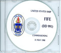 USS Fife DD 991 Commissioning Program on CD 1980