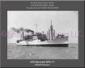  USS Barnett APA 11 Personalized Ship Photo Canvas Print