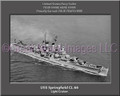  USS Springfield CL 66 Personalized Ship Photo Canvas Print