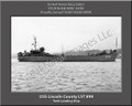 USS Lincoln County LT 898 Personalized Ship Photo on Canvas Print