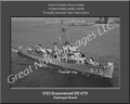 USS Greenwood DE 679 Personalized Ship Canvas Print Photo 2