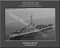 USS Haas DE 424 Personalized Ship Photo Canvas Print 2