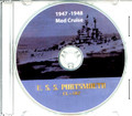 USS Portsmouth CL 102 1947-48 MED Cruise Book CD