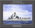 USS Mahan DLG 11 Personalized Ship Canvas Print