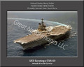USS Saratoga CVA 60 Personalized Ship Canvas Print 2