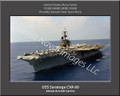 USS Saratoga CVA 60 Personalized Ship Canvas Print 3