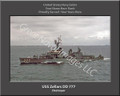 USS Zellars DD 777 Personalized Ship Canvas Print 3