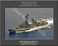 USS Berkeley DDG 15 Personalized Ship Canvas Print 2