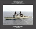 USS Briscoe DD 977 Personalized Ship Canvas Print 2
