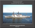 USS Comte De Grasse DD 974 Personalized Ship Canvas Print 2