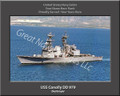 USS Conolly DD 979 Personalized Ship Canvas Print 2