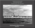 USS Harold J Ellison DD 864 Personalized Ship Canvas Print 2