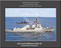 USS Jack E Williams DDG 95 Personalized Ship Canvas Print 2