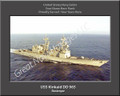 USS Kinkaid DD 965 Personalized Ship Canvas Print 2