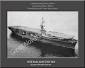 USS Kula Gulf CVE 108 Personalized Ship Canvas Print 2