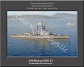 USS Mahan DDG 42 Personalized Ship Canvas Print 2