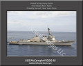 USS McCampbell DDG 85 Personalized Ship Canvas Print 2