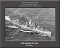 USS Moffett DD 362 Personalized Ship Canvas Print 2