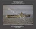 USS Philippine Sea CV 47 Personalized Ship Canvas Print 2