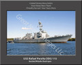 USS Rafael Peralta DDG 115 Personalized Ship Canvas Print 2