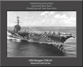 USS Ranger CV 61 Personalized Ship Canvas Print 2