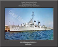 USS Tingey DD 539 Personalized Ship Canvas Print 2