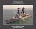 USS Chandler DDG 996 Personalized Ship Canvas Print 2