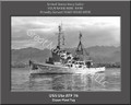 USS Ute ATF 76 Personalized Ship Canvas Print