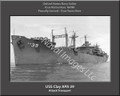 USS Clay APA 39 Personalized Ship Canvas Print