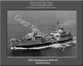 USS Chewaucan AOG 50 Personalized Ship Canvas Print