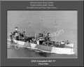 USS Cossatot AO 77 Personalized Ship Canvas Print