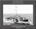 USS Richard S Bull DE 402 Personalized Ship Canvas Print